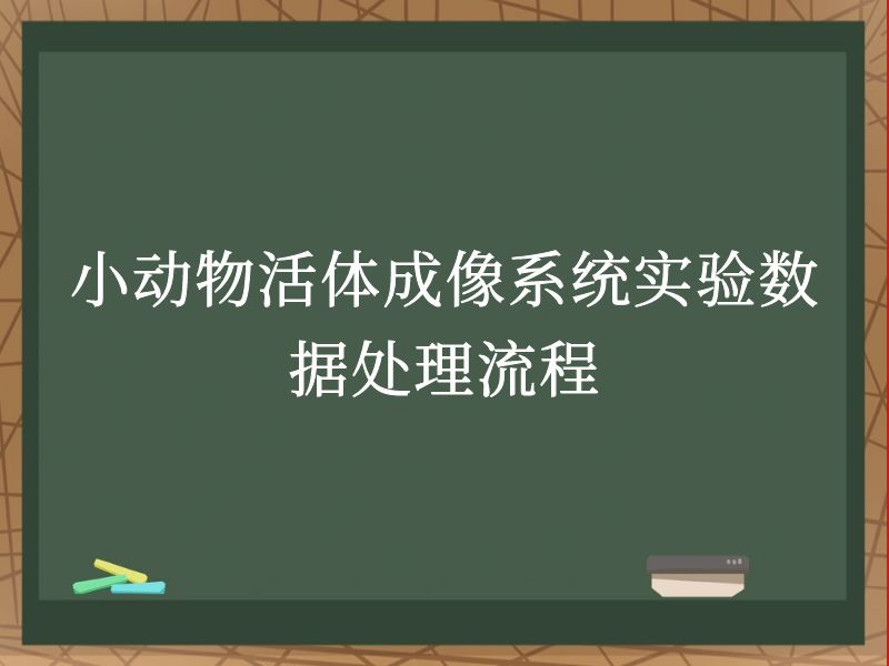 小动物活体成像系统实验数据处理流程